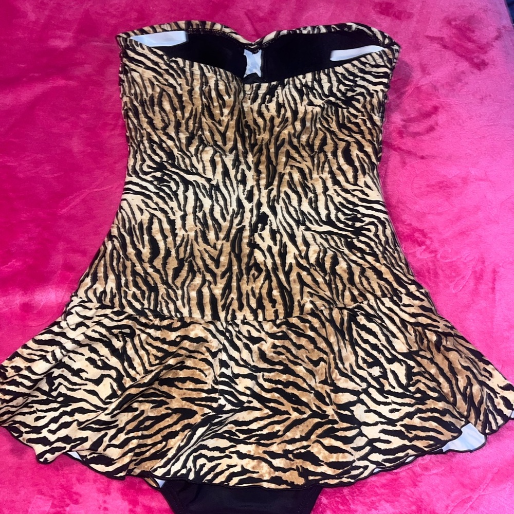 Animal Print One Piece Swimsuit